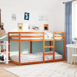 Vidaxl - Letto a Castello Marrone Cera 90x190 cm in Legno di Pino