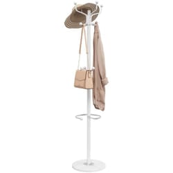 Vidaxl - Appendiabiti con Portaombrelli Bianco 180 cm Ferro Verniciato