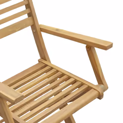 VidaXL 3214226 sedia da esterno Terrazzo Legno di acacia - Vista aggiuntiva 6