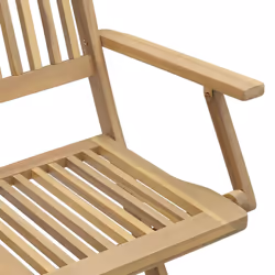 VidaXL 3214230 sedia da esterno Terrazzo Legno di acacia - Vista aggiuntiva 6