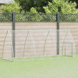 Gabbia per Polli Argento 300x105x120 cm in Acciaio Zincato Vidaxl 34372