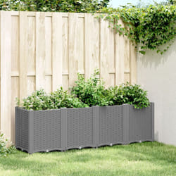 Vidaxl - Fioriera da Giardino Grigio Chiaro 160x40x53 cm in pp