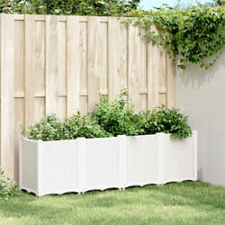 Vidaxl - Fioriera da Giardino Bianca 160x40x53 cm in pp 31499