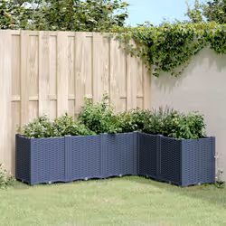 VidaXL 367861 fioriera Polipropilene (PP) Blu, Grigio - Vista aggiuntiva 2