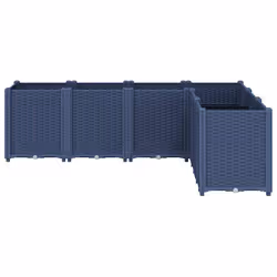 VidaXL 367861 fioriera Polipropilene (PP) Blu, Grigio - Vista aggiuntiva 3