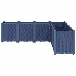 Fioriera da Giardino Grigia 160x160x53 cm in PPcod mxl 114900 - Vista aggiuntiva 3