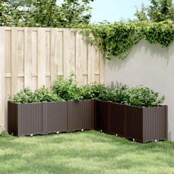 Vidaxl - Fioriera da Giardino Marrone 160x160x53 cm in pp