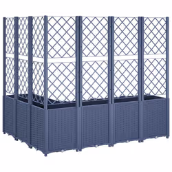 VidaXL 367876 fioriera Polipropilene (PP) Blu, Grigio - Vista aggiuntiva 5