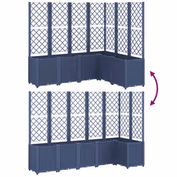 VidaXL 367876 fioriera Polipropilene (PP) Blu, Grigio - Vista aggiuntiva 6