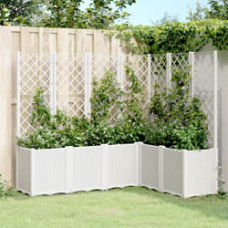 Vidaxl - Fioriera da Giardino con Graticcio Bianco 160x120x140 cm in pp 17609