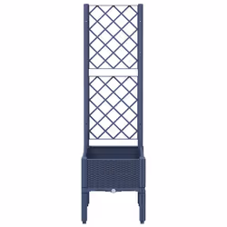 Fioriera da Giardino con Traliccio Grigia 40x40x142 cm in PPcod mxl 115614 - Vista aggiuntiva 3