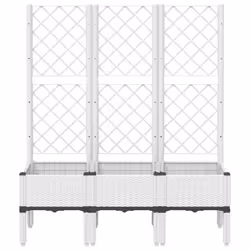 Fioriera da Giardino con Graticcio Bianco 120x40x142 cm PPcod mxl 91750 - Vista aggiuntiva 3