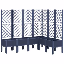 Fioriera Giardino con Graticcio Grigia 160x120x142 cm in PPcod mxl 91915 - Vista aggiuntiva 2
