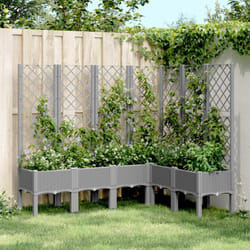 Vidaxl - Fioriera Giardino con Graticcio Grigio Chiaro 160x120x142 cm pp 78015