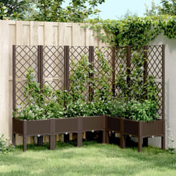 Vidaxl - Fioriera Giardino con Graticcio Marrone 160x120x142 cm in pp 87483