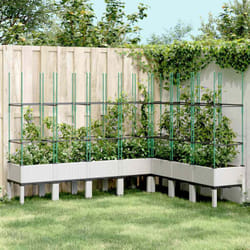 Vidaxl - Fioriera da Giardino con Traliccio Bianco 200x160x142,5cm in pp