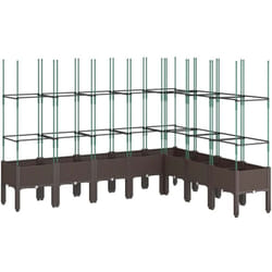 Vidaxl - Fioriera da Giardino con Traliccio Marrone 200x160x142,5 cm pp