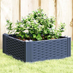 Vidaxl - Fioriera Giardino con Picchetti Grigio Blu 42,5x42,5x28,5 cm pp