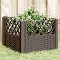 Vidaxl - Fioriera da Giardino con Picchetti Marrone 43,5x43,5x43,5 cm pp