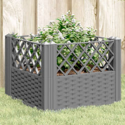 Vidaxl - Fioriera Giardino Picchetti Grigio Chiaro 43,5x43,5x43,5 cm pp