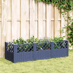 VidaXL 368019 fioriera Polipropilene (PP) Blu, Grigio - Vista aggiuntiva 2