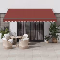 Create un posto bello e fresco nel vostro patio e proteggetevi dai raggi UV con questa tenda da sole retrattile! Materiale re ...