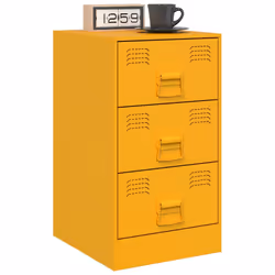 VidaXL 841781 comodino Giallo - Vista aggiuntiva 4