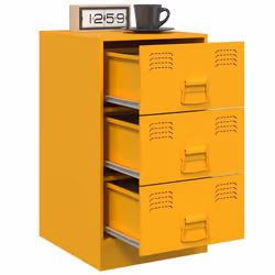 VidaXL 841781 comodino Giallo - Vista aggiuntiva 5
