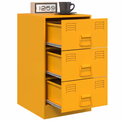 VidaXL 841782 comodino Giallo - Vista aggiuntiva 4