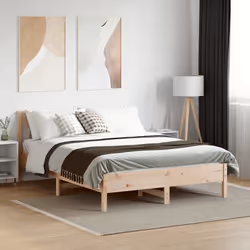 Giroletto con Testiera 150x200 cm in Legno Massello di Pinocod mxl 110848 - Vista aggiuntiva 3