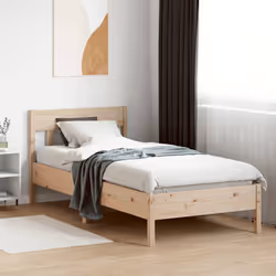 Giroletto con Testiera 90x200 cm in Legno Massello di Pinocod mxl 134843 - Vista aggiuntiva 3