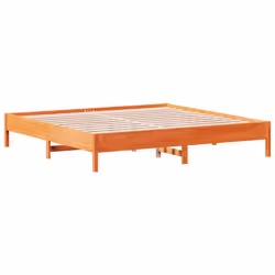 vidaXL Letto senza Materasso Marrone Cera 180x200 cm in Legno di Pino - Vista aggiuntiva 2