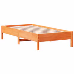 vidaXL Letto senza Materasso Marrone Cera 75x190 cm in Legno di Pino - Vista aggiuntiva 2