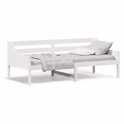 VidaXL 842827, Divano letto, Bianco, Legno di pino, 2055 mm, 855 mm, 760 mm