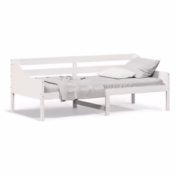 VidaXL 842835, Divano letto, Bianco, Legno di pino, 2055 mm, 1055 mm, 760 mm