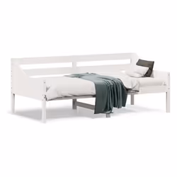 VidaXL 842843, Divano letto, Bianco, Legno di pino, 1955 mm, 805 mm, 760 mm