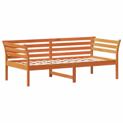 Dormeuse Marrone Cera 90x190 cm in Legno Massello di Pinocod mxl 110866 - Vista aggiuntiva 3