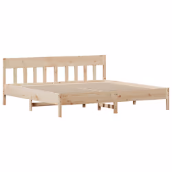 vidaXL Giroletto senza Materasso 180x200 cm in Legno Massello di Pino - Vista aggiuntiva 3