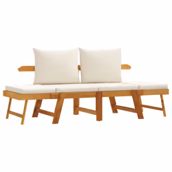 VidaXL 367579, Crema, Legno di acacia, 110 kg, Adulti e bambini, 740 mm, 660 mm