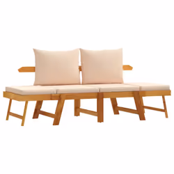 VidaXL 367581, Beige, Legno di acacia, 110 kg, Adulti e bambini, 740 mm, 660 mm