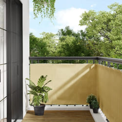 Paravento da Balcone Sabbia 90x300 cm 100% Poliestere Oxford Vidaxl 79335