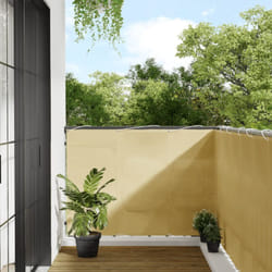 Paravento da Balcone Sabbia 120x800 cm 100% Poliestere Oxford Vidaxl 78790
