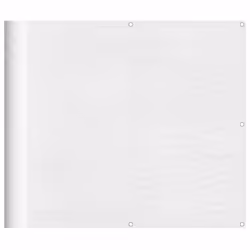 Paravento da Balcone Bianco 90x1000 cm 100% Poliestere Oxfordcod mxl 92654 - Vista aggiuntiva 2