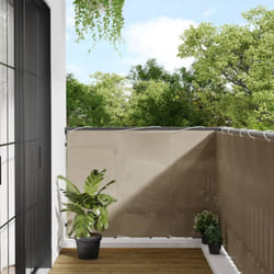 Paravento da Balcone Tortora 120x700 cm 100% Poliestere Oxford Vidaxl 38669