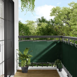 Paravento Balcone Verde Scuro 75x700 cm 100% Poliestere Oxford Vidaxl 10365