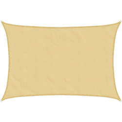 Vela Parasole Sabbia 3,5x2,5 m 100% Poliestere Oxford Vidaxl