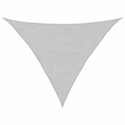 vidaXL Vela Parasole Grigio Chiaro 3,5x3,5x4,9m 100% Poliestere Oxford - Vista aggiuntiva 2