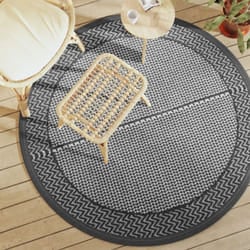 Vidaxl - Tappeto da Esterno Grigio Ø160 cm in pp 12365