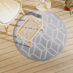 Questo tappeto per esterni alla moda è un'ottima aggiunta decorativa al vostro spazio abitativo esterno! Posizionatelo nella  ...
