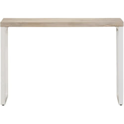 Tavolo Consolle Marrone 110x35x76 cm Massello Mango e Ferro Vidaxl 542960